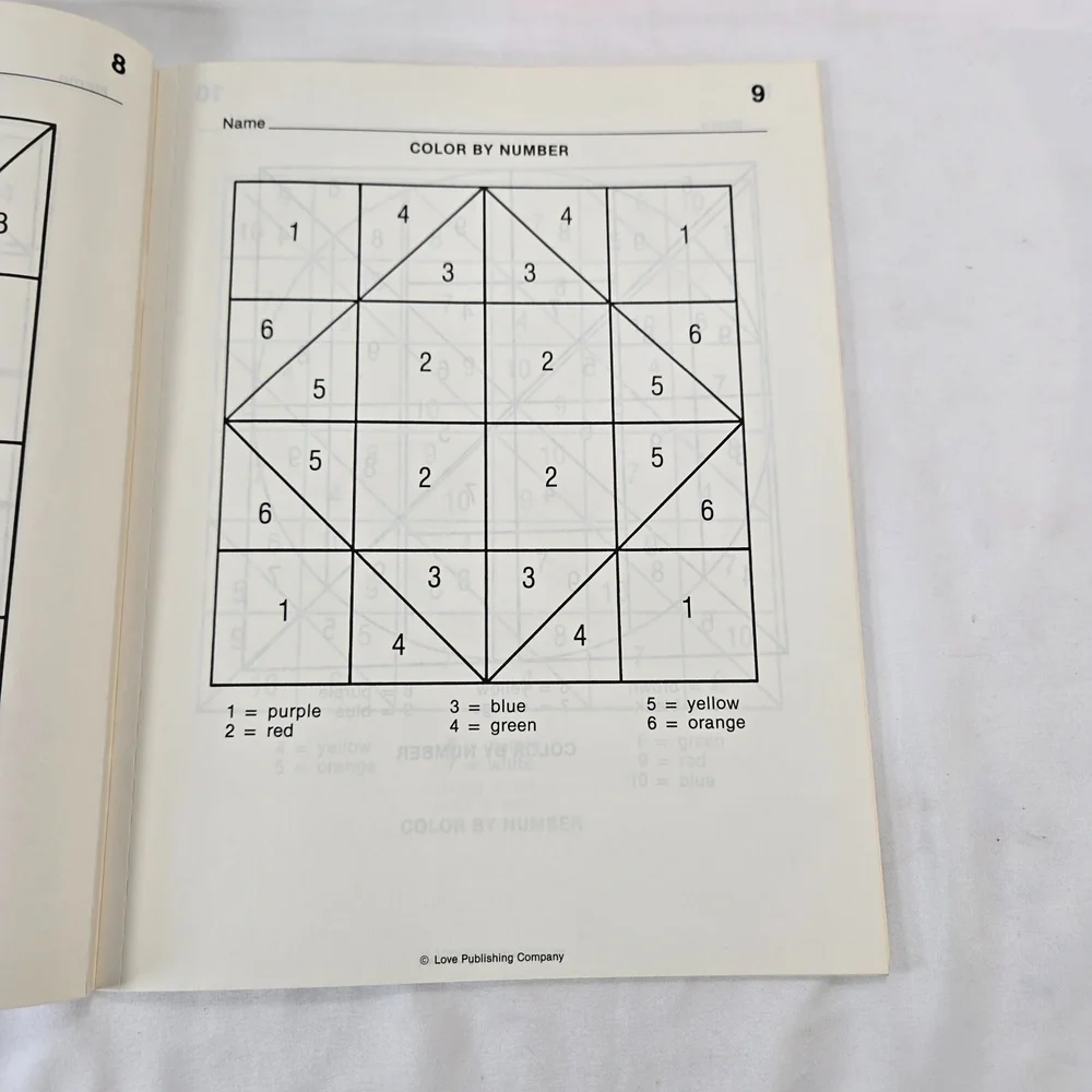 Math Workbooks Lot of 3 K through 3rd Seasonal Math Color by Number Homeschool